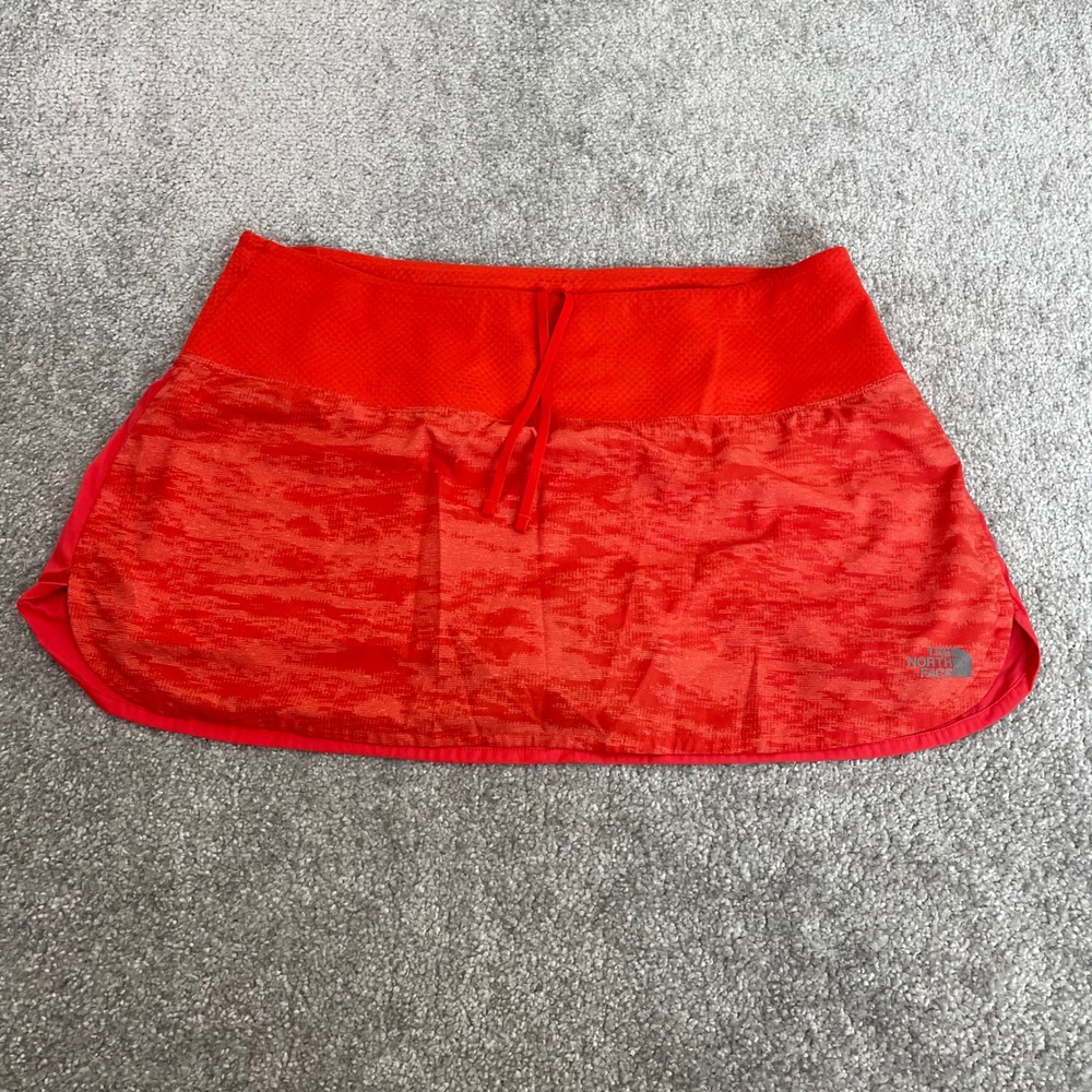 North Face Skort Womens Large Running Flight Series FlashDry Red